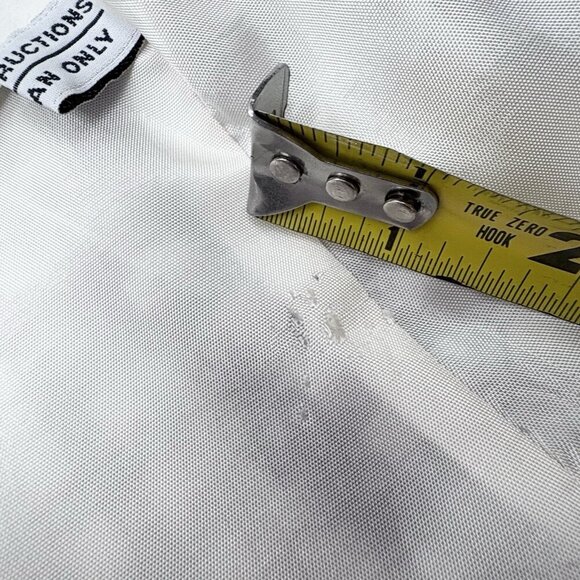 VTG USA 80s Checkered David Brooks Blazer 4 Button Front Navy White Women’s 14 - Picture 14 of 14